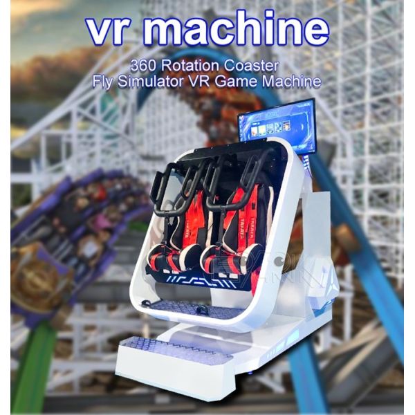 3.5KW 9D Virtual Reality Chair Sports 2 Seats 360 VR Racing Simulator