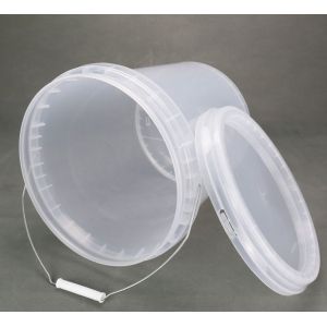 Customizable Round Plastic Buckets With Seal Lid Various Capacities Multi