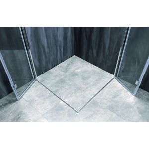 Functional Corner Shower With 6/8mm Tempered Glass And Aluminium Profile With