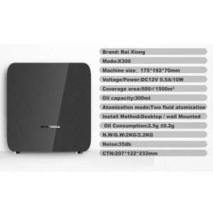 Waterless Commercial Electric Scent Diffuser Machine 300m2 Ozone Generator