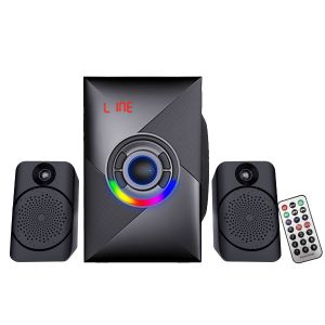USB FM AUX Input 2.1 Multimedia Speaker With RGB Light High Performance
