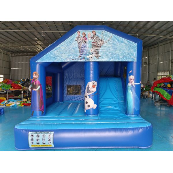 Hot Sale Commercial Inflatable Bounce House With Slides The Frozen Princess