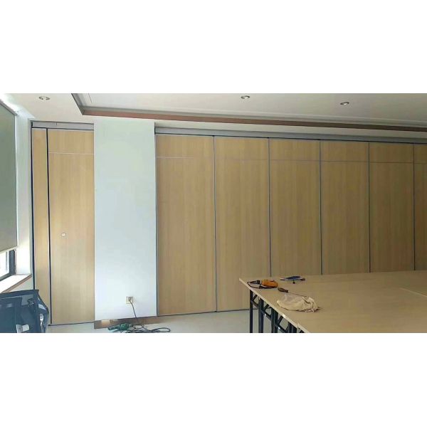 Sliding Aluminium Track Roller Sound Absorbing Wall Partition For Conference Hall