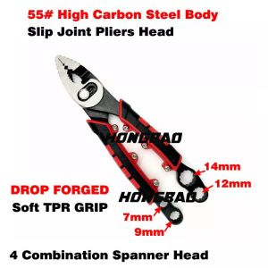 4" 9-1/2 4 1/2 inch slip joint long nose pliers Combination Spanner Wrench Tip