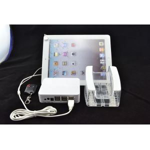 COMER Acrylic Alarm Security Tablet Stand with alarm controller system for
