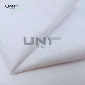 Eco Friendly Woven Fusible Interlining Double Dot 100% Polyester Adhesive