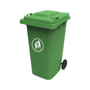 China wholesale garbage bin outdoor plastic trash cans with wheels
