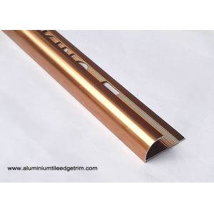 Anodized Coffee Color 10 mm Aluminium Tile Edge Trim For Sri Lanka Market