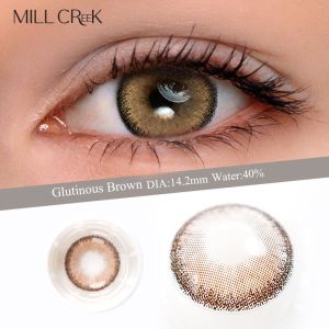 FDA Approved Glutinous Brown Colored Contacts lenses 14.2mm