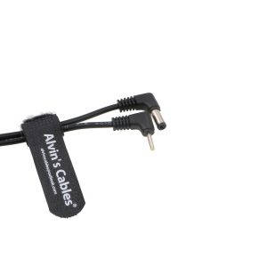 30cm 12VDC BMPCC DC Camera Power Cable Right Angle DC To 2.5 0.7mm