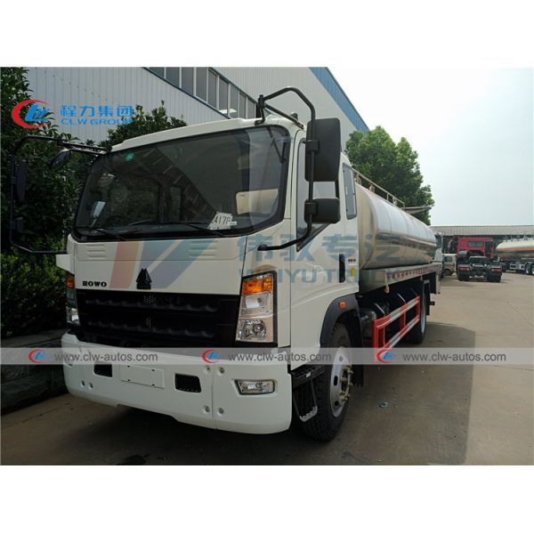 15000L HOWO 10T 15T SS304-2B Milk Tanker Truck