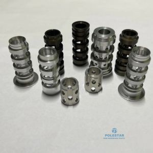 CNC Machined Steel Hydraulic Valve Sleeve 40Cr 42CrMo 20CrMnTi SUJ2 Fluid