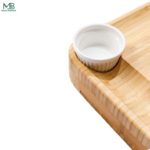 Bamboo Cheese Board With Slide Out knife Drawer