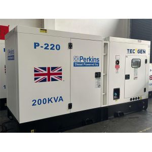 60Hz 160kW Soundproof Canopy Perkins Diesel Power Generator For Outdoor Use