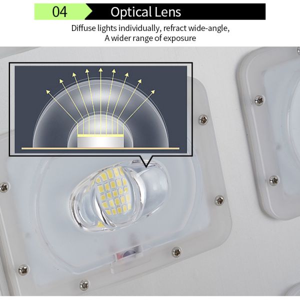 Waterproof Ip65 Solar Sensor Light Abs Street 400w 600w 800w All In One 3.2V
