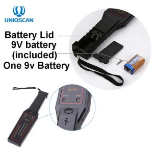 Super Wand Hand Held Metal Detector LED Light Indicator IP45 Sound / Light Alarm