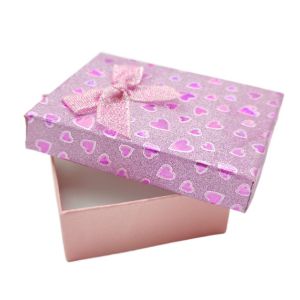 Special Paper Laminated 1200gsm Cardboard Gift Box With Ribbon