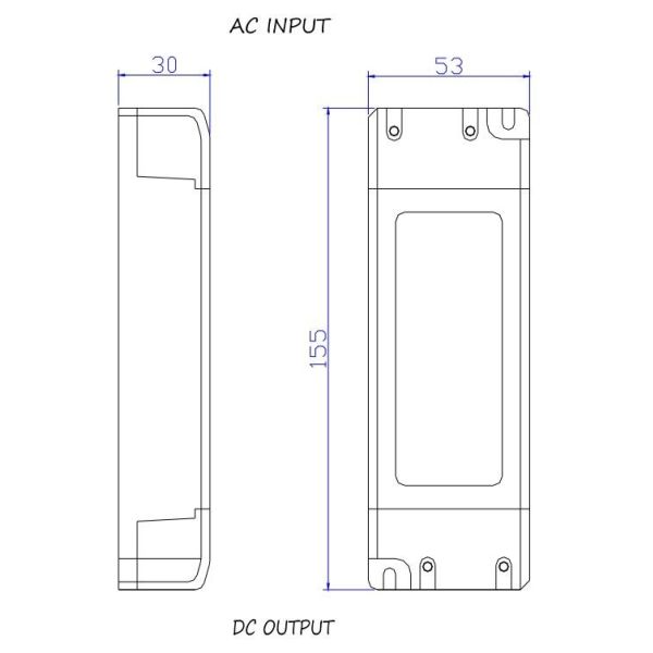 Lightweight IP20 Triac Dimmable Power Supply , 1500mA Dimmable LED Strip Driver