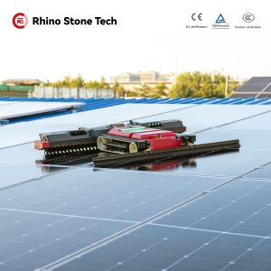 Remote Control Solar Panel Cleaning Robot for PV Power Station Maintenance