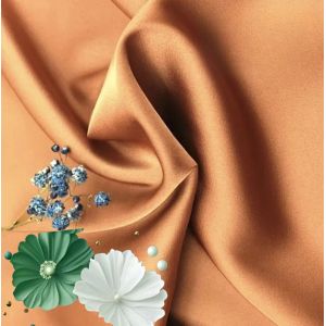 100% Polyester Satin Fabric 185gsm Silk-Like Appearance Trousers , Skirts ,