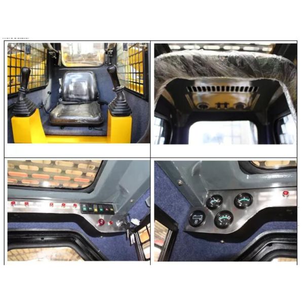 700KG Rated Load JC45 Mini Skid Steer Loader 37kw Wheel Loader With 0.4M3 Bucket Capacity