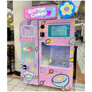 Touch Screen Commercial Vending Cotton Candy Machine With 25L Tank Capacity