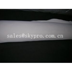 White / beige color foam neoprene rubber sheet 60" wide maximum