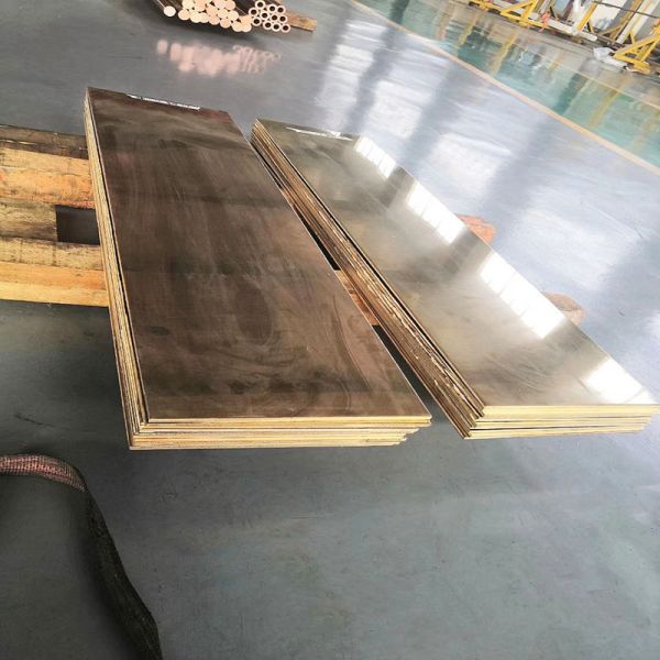 99.9% Pure Cu Customized Thickness 0.15mm-2.2mm 1/4H Temper Decorative Brass Sheet Plate For Construction