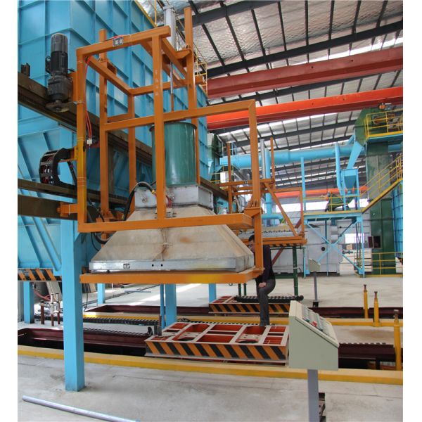 V Process Vacuum Molding Line No Deformation During Pouring Environmental Protection