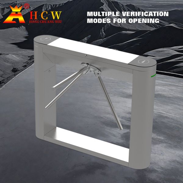 HCW Security Tripod Turnstile Gate Access Control Face Recognition Turnstile for