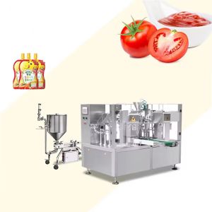 Wholesale Premade Special Shape Bag Filling Sealing Machine for Energy Gel Juice Liquid Honey Sachet from china suppliers