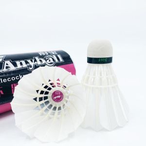 Wholesale 3in1 Hybrid Badminton Shuttlecock White Goose Feather Custom Available