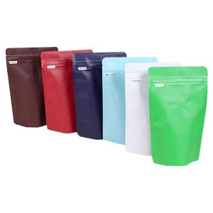 Airtight Fresh-keeping Resealable Aluminium Foil Lined Coffee Pouches with