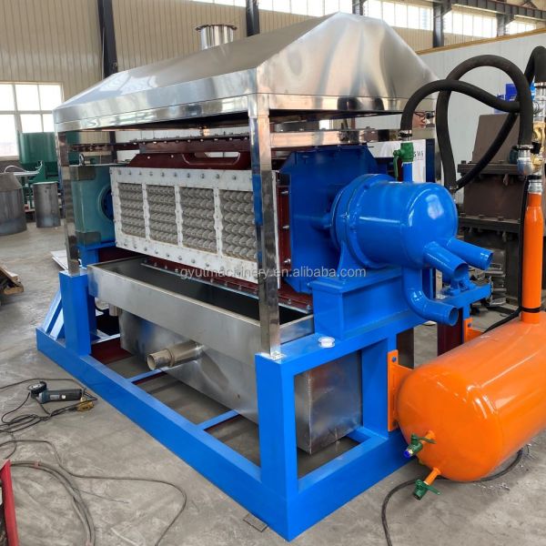 2.8m*1.7m*1.8m Waste Carton Wine Glass Holder Tray Machine for Durable Paper Products