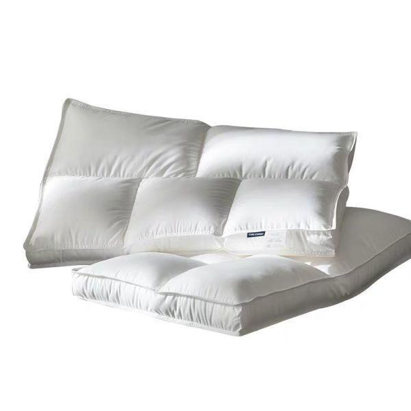 Breathable Rectangle Microfiber Pillow Quilted Gusset Microfiber Travel Pillow