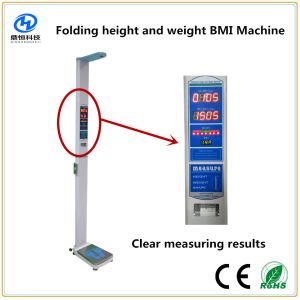Coin operated weighing scale with Height ,bmi machine with printer