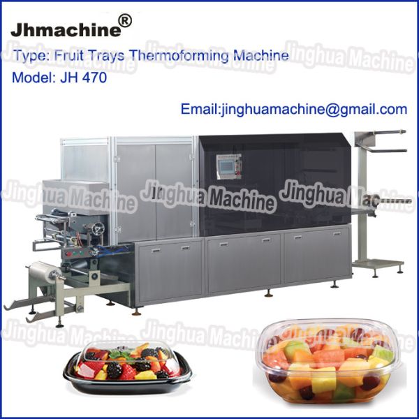 Food Container theromoforming machine, Automatic within cutting and stacking