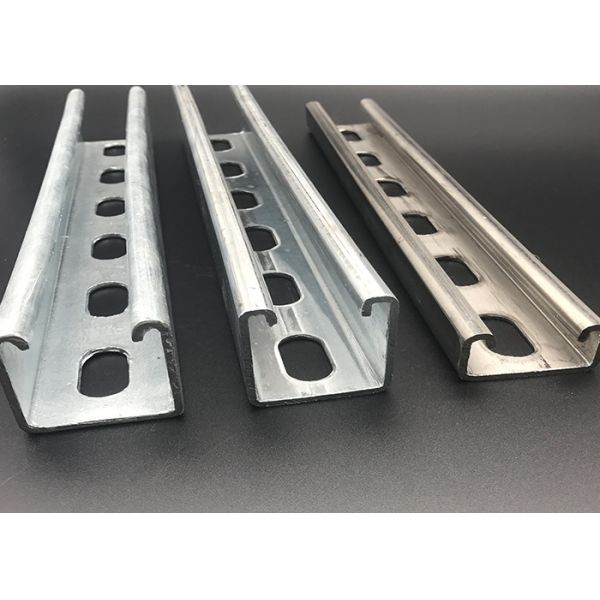 Electrical Galvanized 41x41 41x62 Slotted Plain Strut Channel