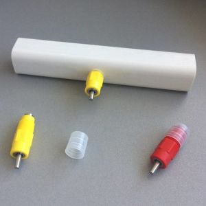 Plastic Lubing Poultry Drinkers Poultry Drinking Line Parts Yellow And Red