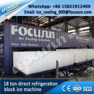 20000kg Ice Storage Capacity Industrial Ice Block Machine with Pump Core