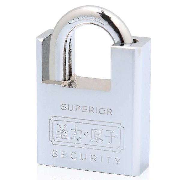 Quality High Security Padlock Chrome Plated Shackle Protected Atom Padlock Customized Logo Accepted Type Padlock for sale