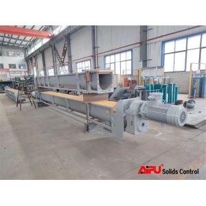 China VFD Oilfield Drilling Waste Sludge Screw Conveyor Dia 500mm on sale