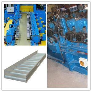 Blue 20 Station Cable Tray Roll Forming Machine 1.8-3.0mm Thickness