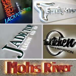 Custom Metal Store Front PC LED Front Sign 3D Business Custom LED Store Letter