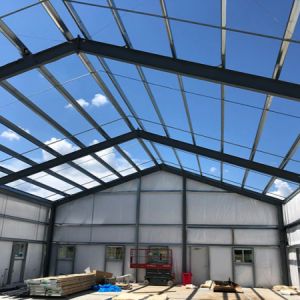 Strong Portal Frame Steel Structure Construction , Lightweight Steel Frame