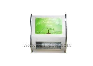 Wholesale Space Saving Interactive Wall Mounted Computer Kiosk With Metal Keyboard from china suppliers