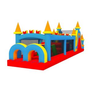 Funny Colorful Inflatable Sports Games Obstacle Course For Kids