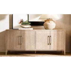 Modern Bedroom Console Table Furniture With Walnut Finish And Roller Shutter