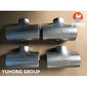 Duplex Steel Pipe Fittings Reducer Tee B16.9 ASTM A815 UNS S31803 Pipe Branch