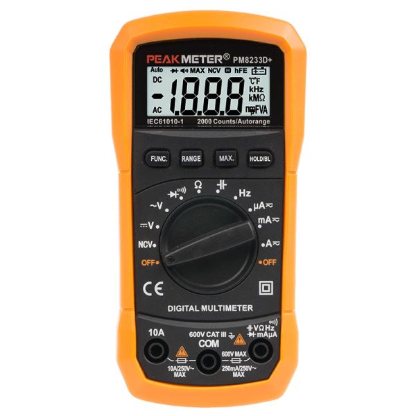 Quality Specialize Smart Automotive Digital Multimeter DC9V 6F22 Battery With NCV Function for sale